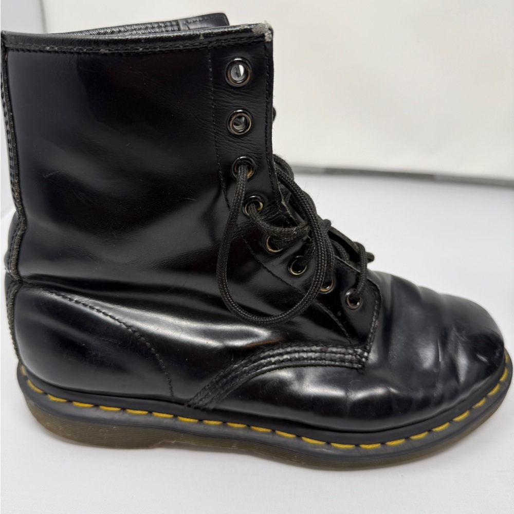 Dr. Martens 1460 Black Smooth Leather 8-Eye Boots – Women’s 7 / UK 5 / EU 38 - Picture 2 of 16